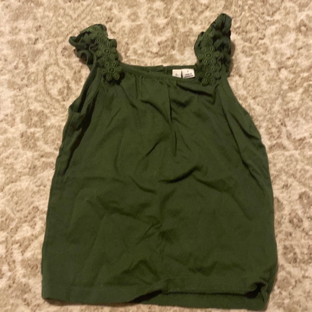 Janie and jack green tank top